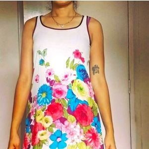 Floral cotton tank top